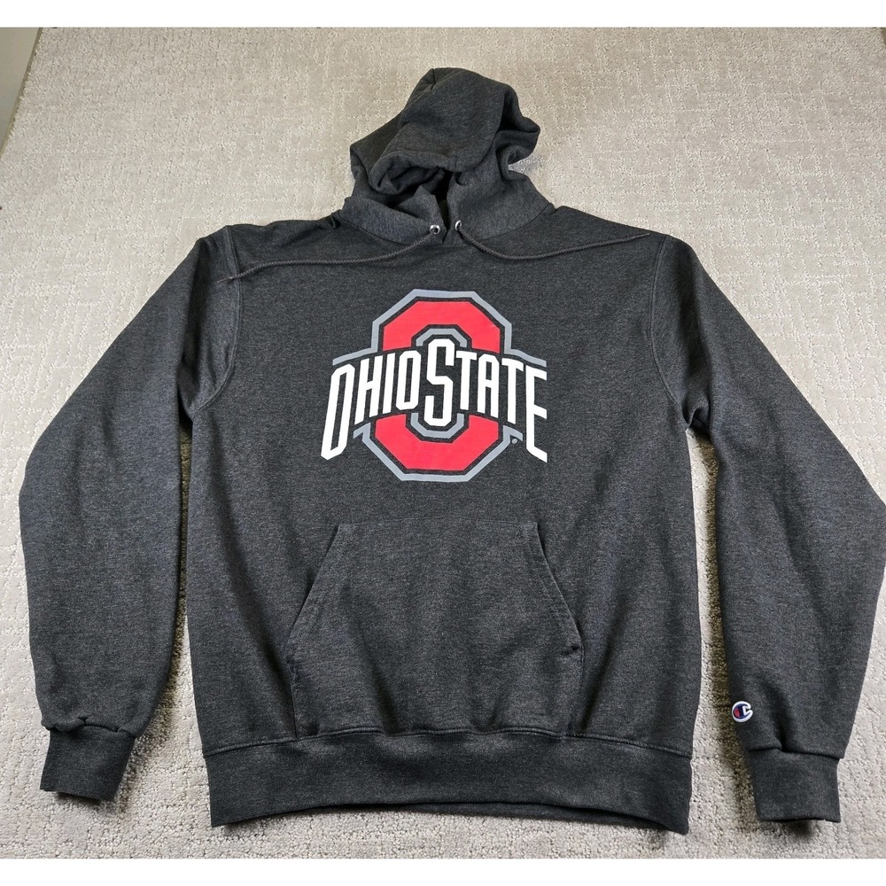 Champion Ohio‎ State Black Hoodie Sweater Adult Medium College Pullover Football